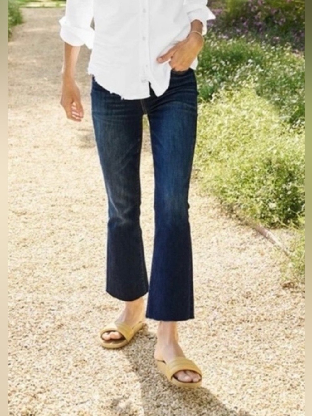 Frank & Eileen Killian Crop Flare Jeans, size 29 - Picture 2 of 8